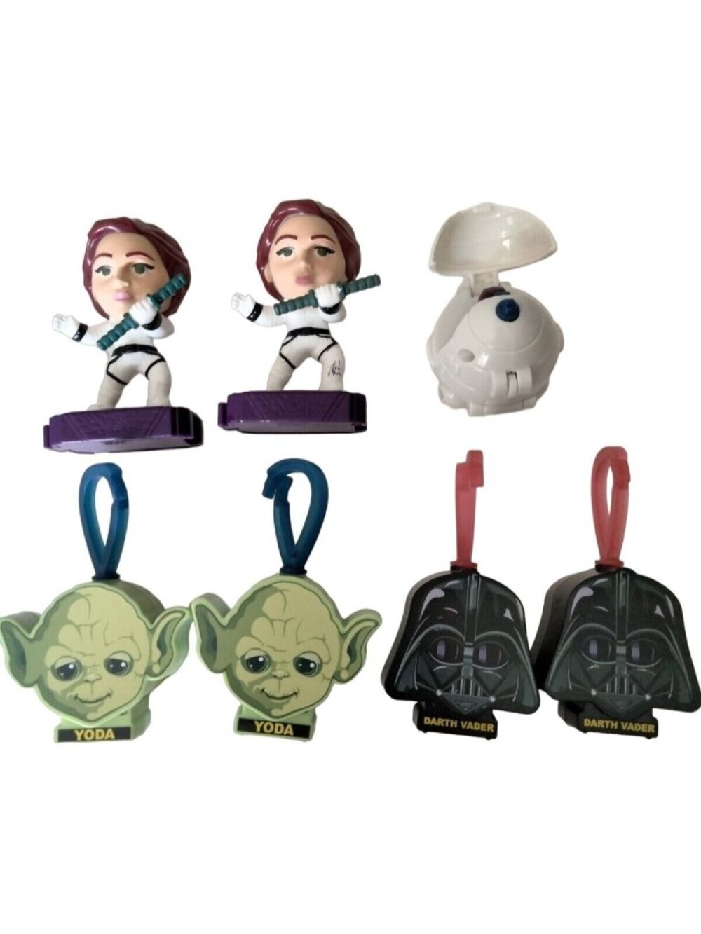 Lot of 7 Star Wars McDonalds Happy Meal Toys Black Widow Yoda Darth 2019 2020